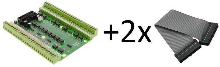 UCBB dual port breakout board + 2xIDC26-IDC26_250mm - imagine 3